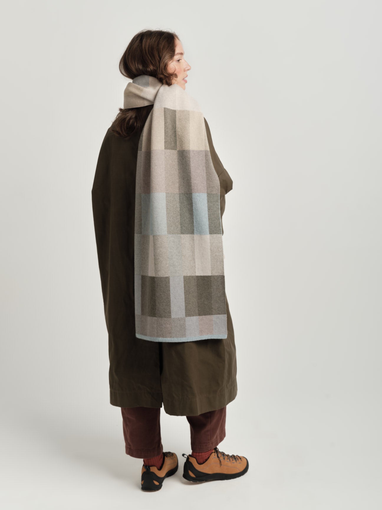 Scarf "Acre" - Haar, Dove, Moss (Pre-Order, shipping from 8th December)