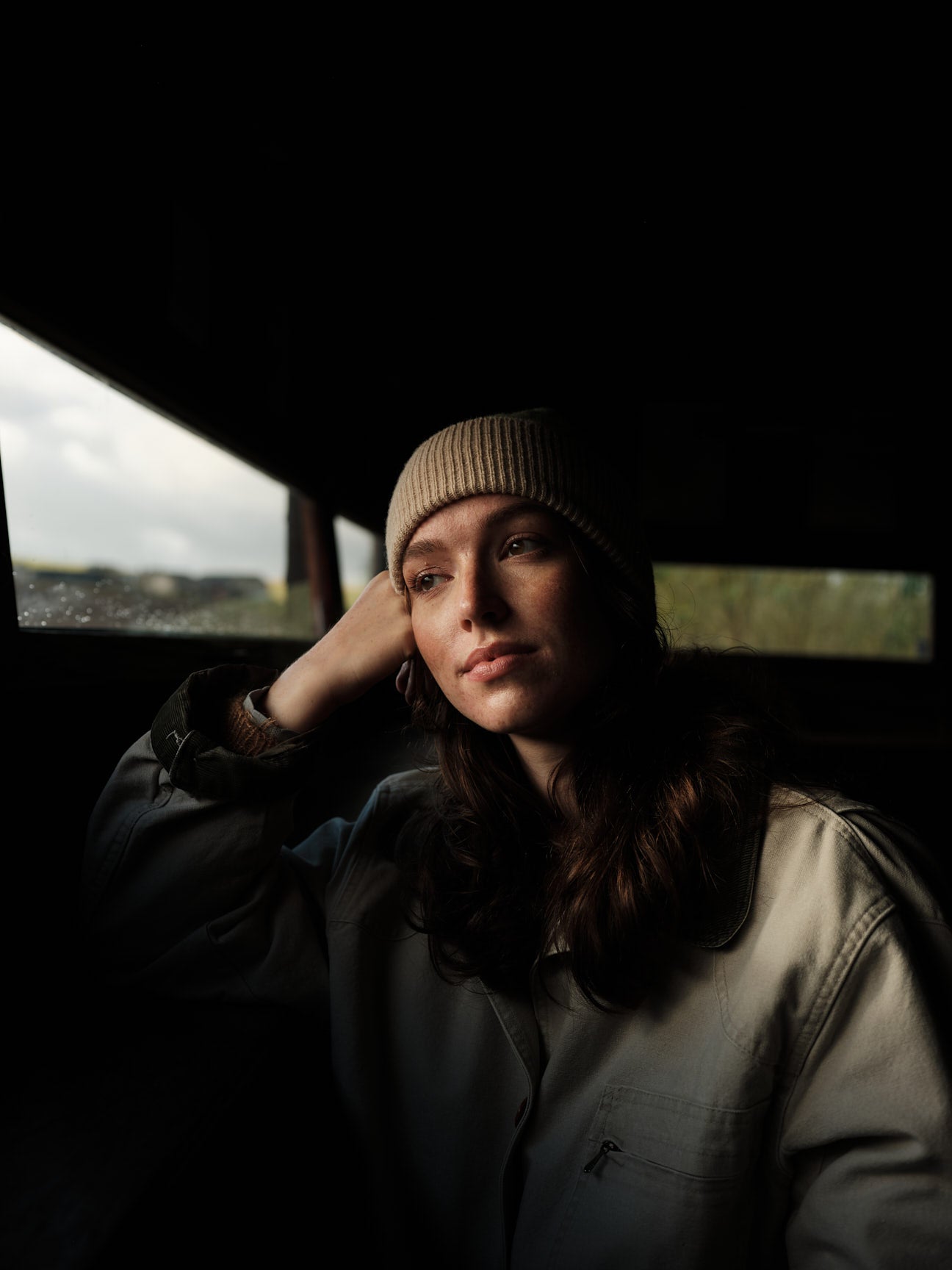 Pom Hat "Arrow" - Oat & Rosehip