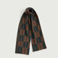Scarf "Garden" - Hazelnut & Ink