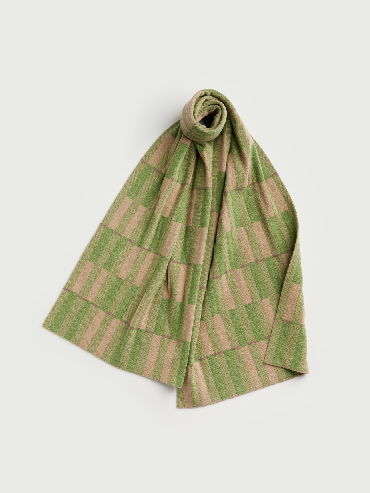 Scarf "Garden" - Barley & Field Green