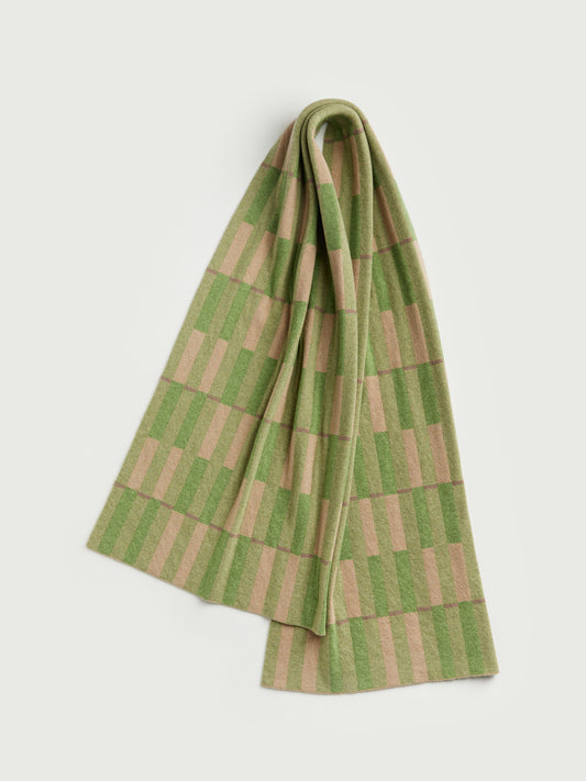 Scarf "Garden" - Barley & Field Green