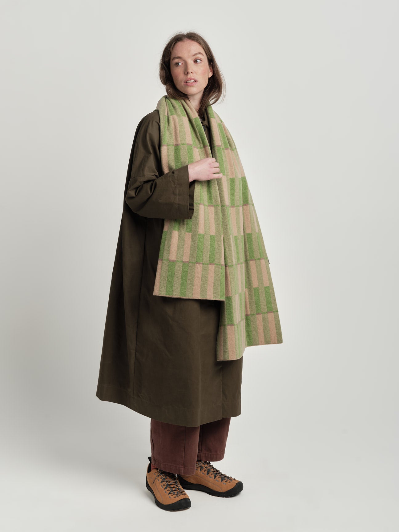 Scarf "Garden" - Barley & Field Green