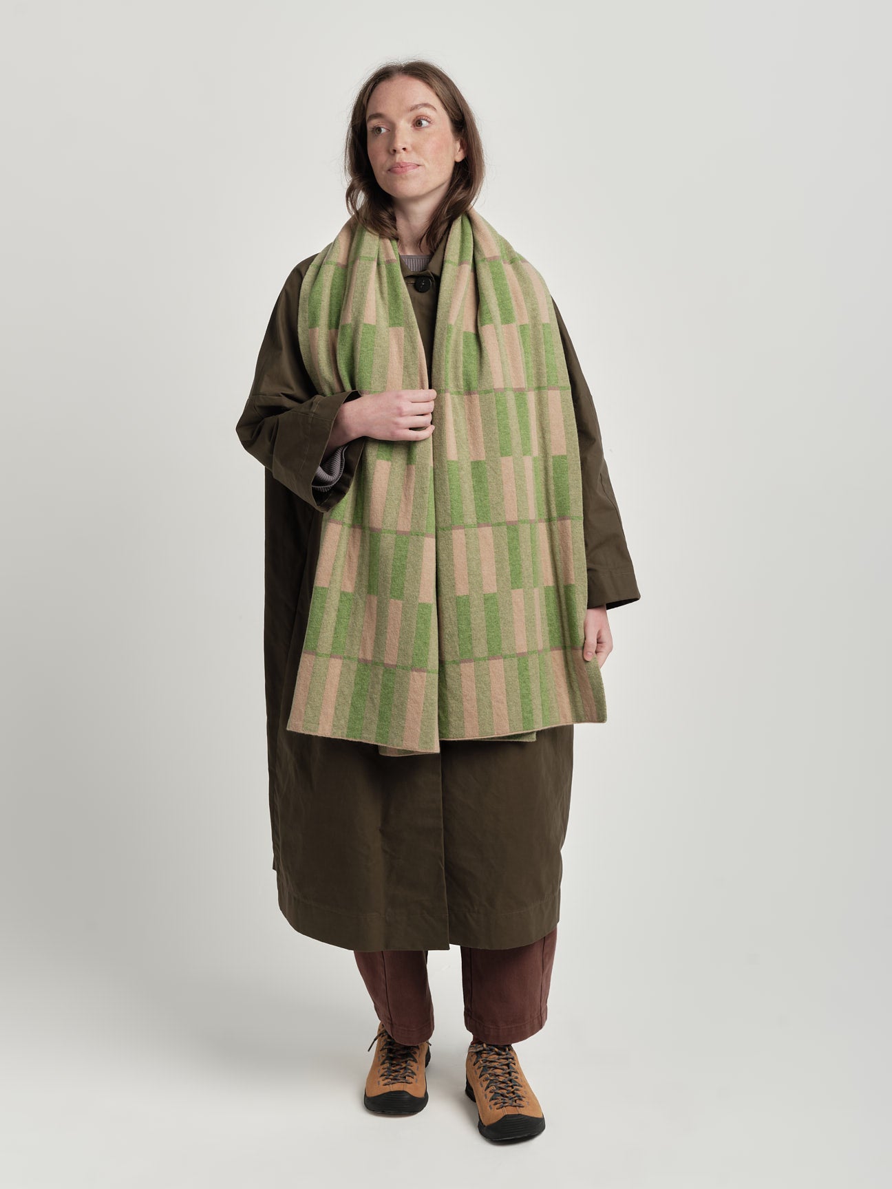 Scarf "Garden" - Barley & Field Green