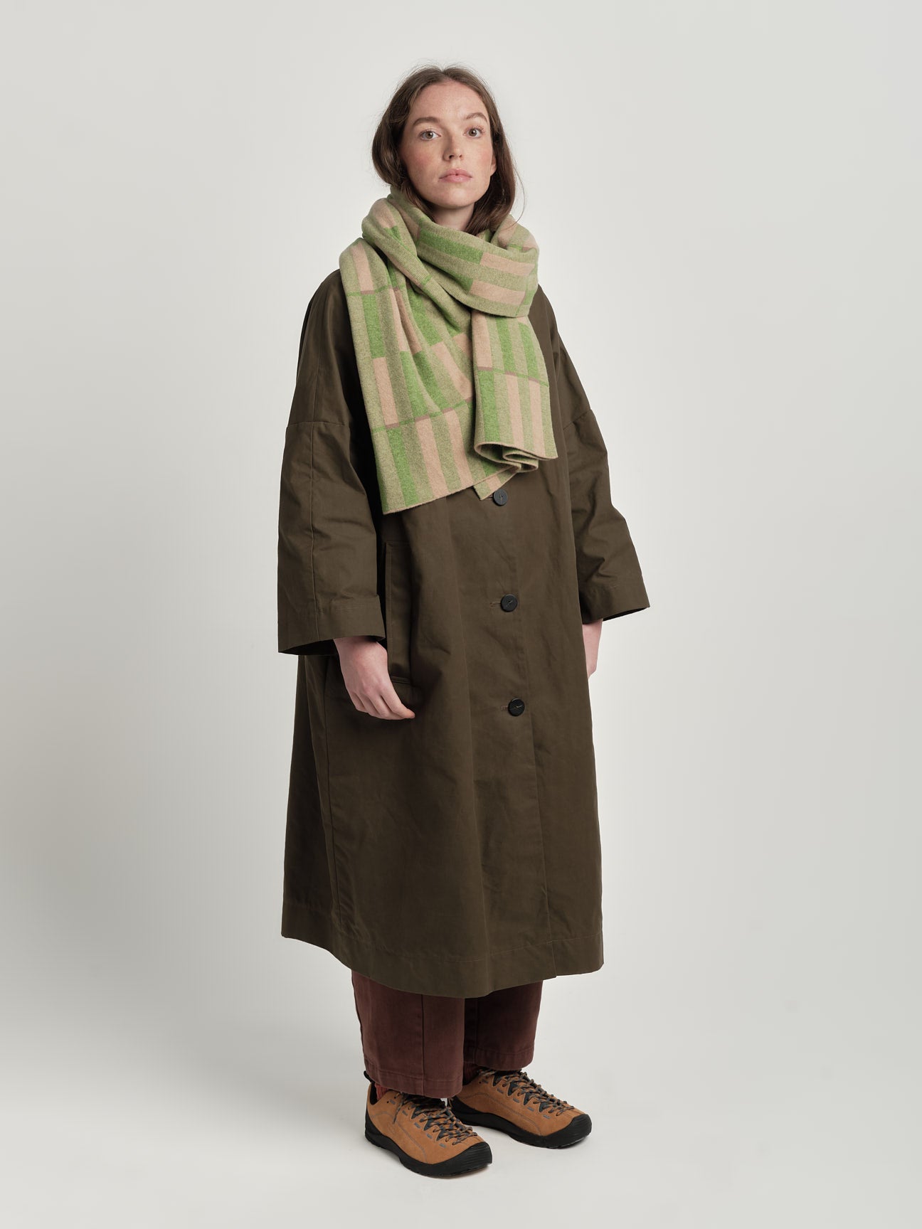 Scarf "Garden" - Barley & Field Green