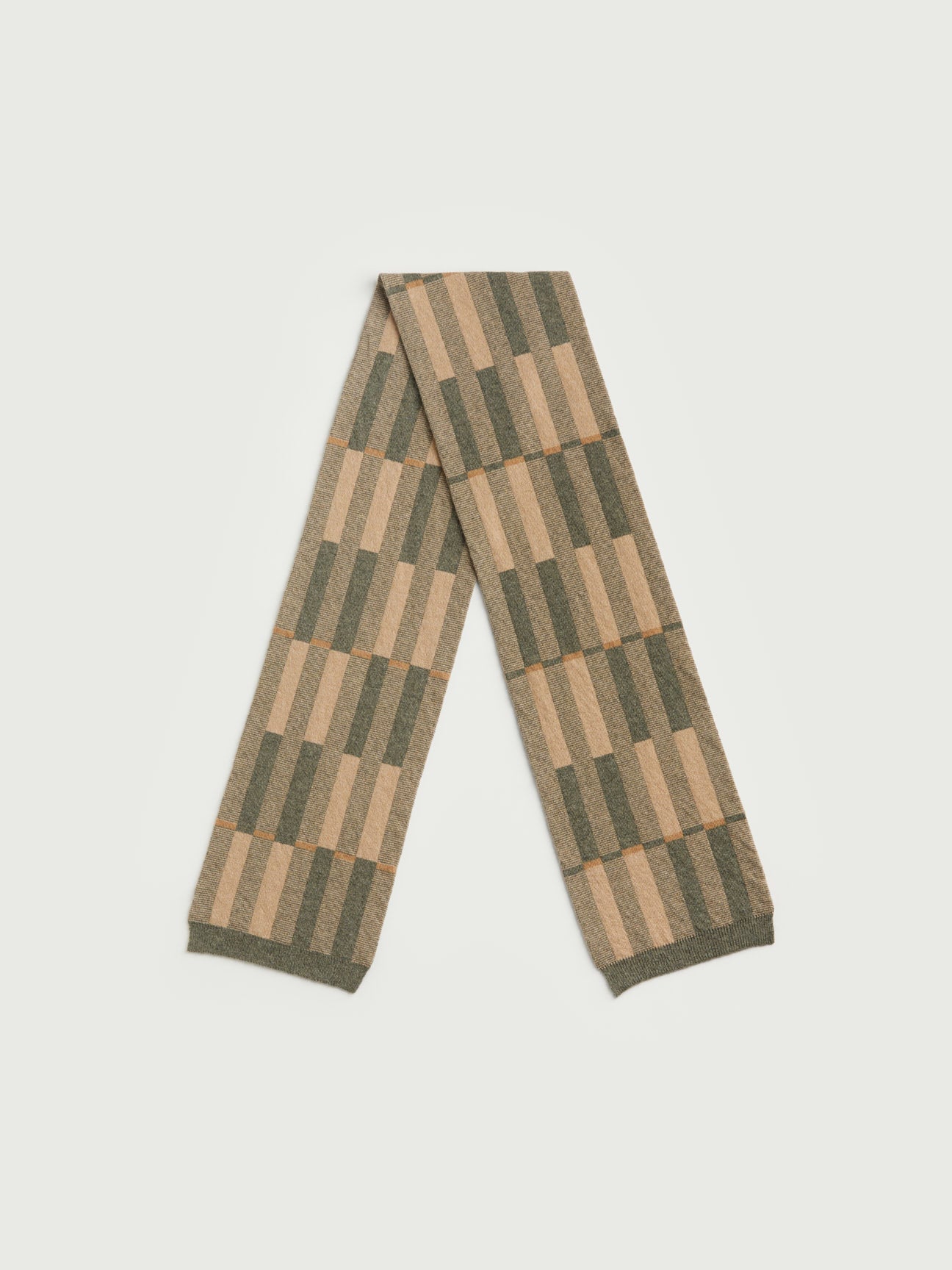 Small Scarf "Garden" - Barley & Moss