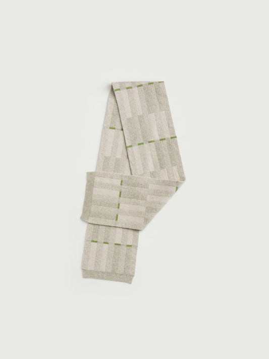 Small Scarf "Garden" - Birch & Swansdown