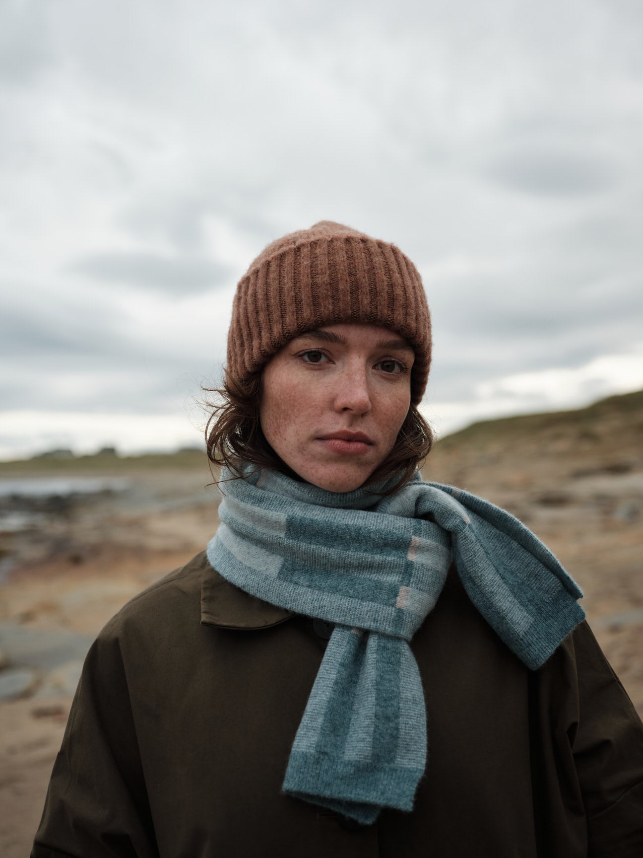 Small Scarf "Garden" - North Sea & Haar