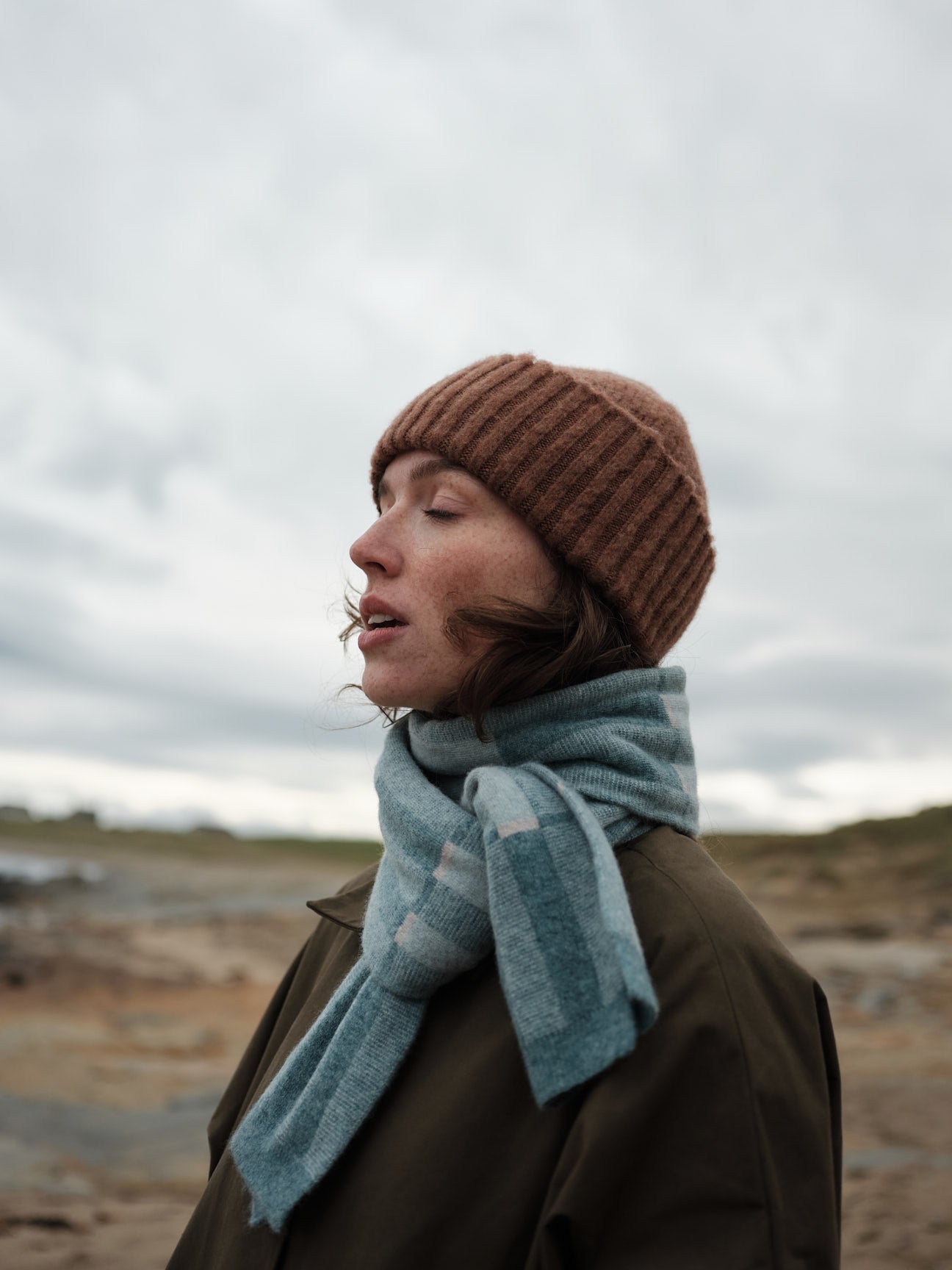 Small Scarf "Garden" - North Sea & Haar