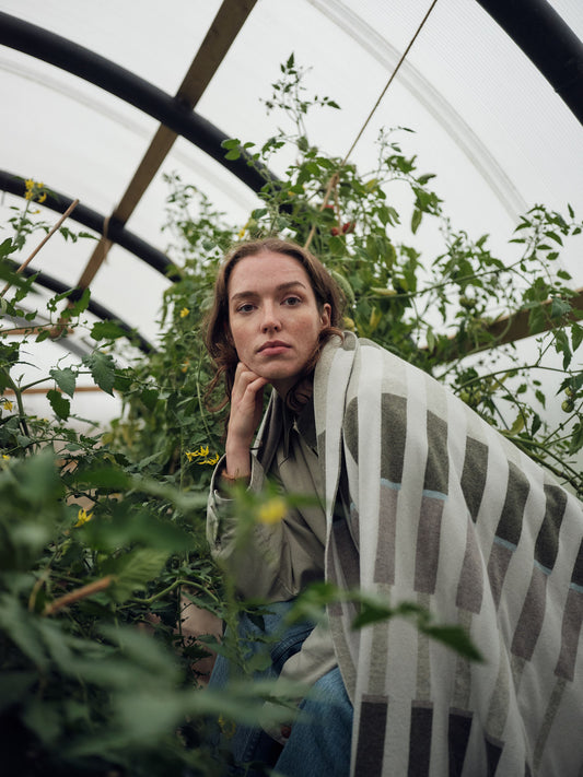 Blanket "Harbour" - Paper, Moss, Haar