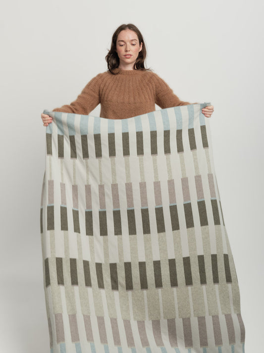 Blanket "Harbour" - Paper, Moss, Haar