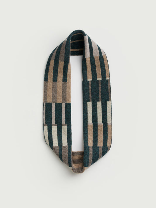 Circle Scarf "Harbour" - Ink, Hare, Wren