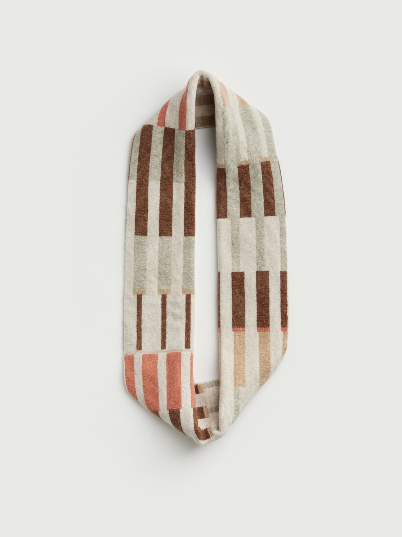 Circle Scarf "Harbour" - Hazelnut, Rosehip, Barley