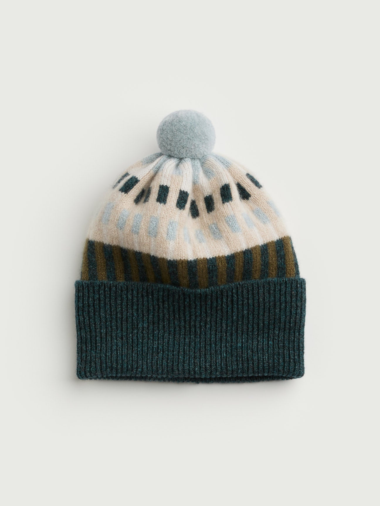 Pom Hat "Harbour" - Ink, Olive, Oat