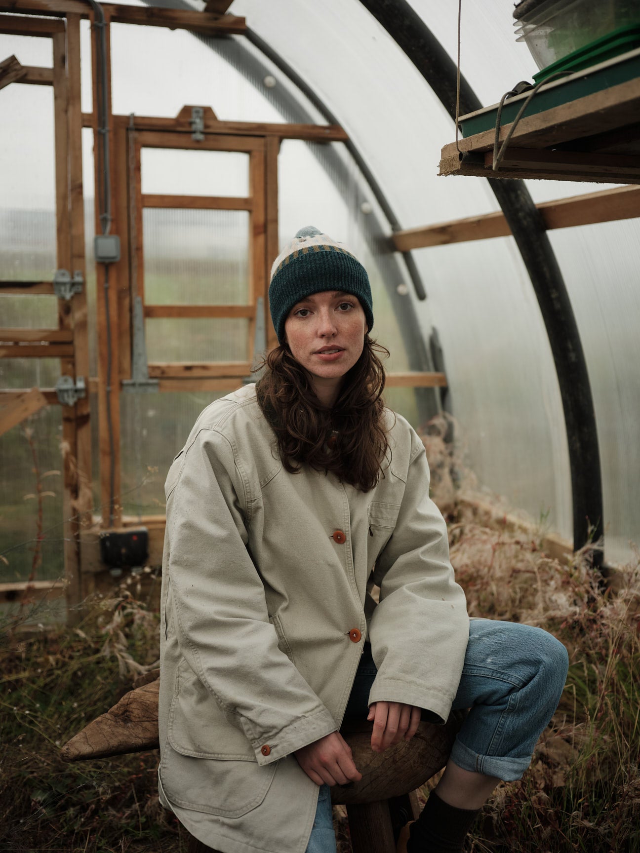 Pom Hat "Harbour" - Ink, Olive, Oat