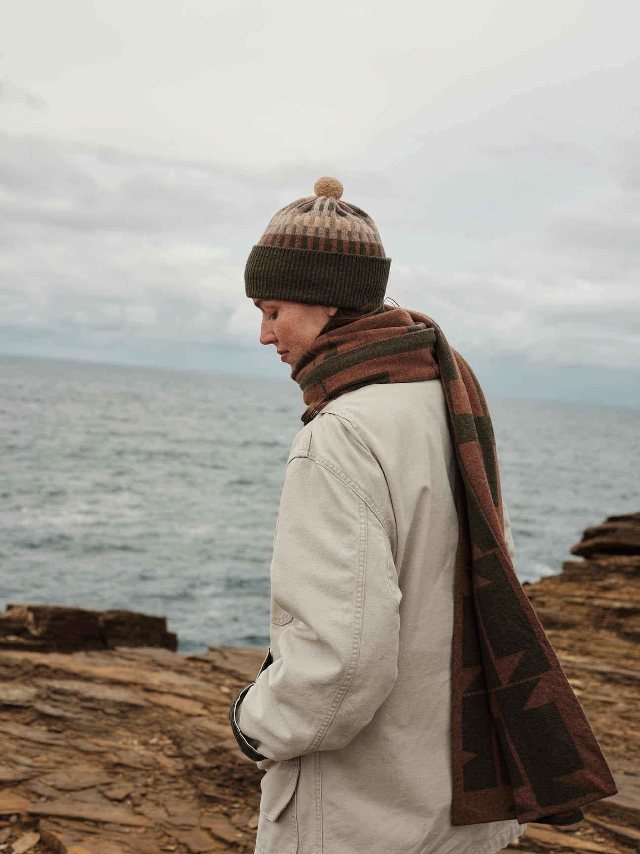 Pom Hat "Harbour" - Nettle, Wren, Hazelnut