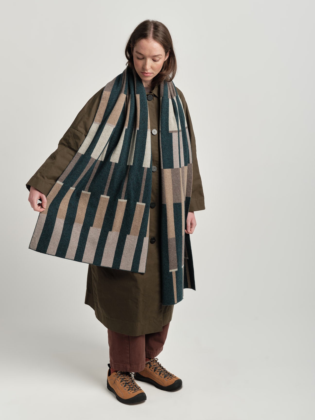 Scarf "Harbour" - Ink, Hare, Wren