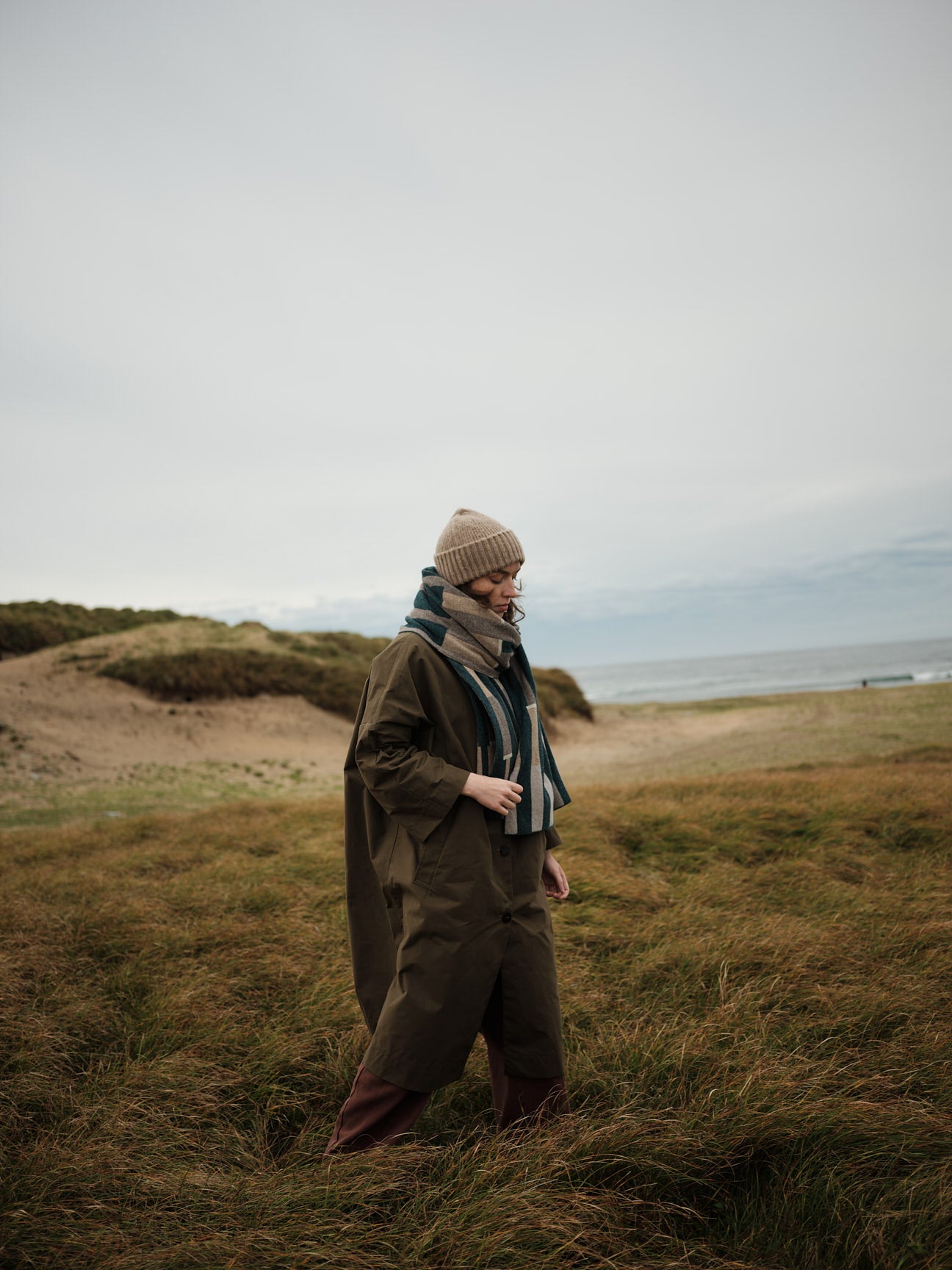 Scarf "Harbour" - Ink, Hare, Wren