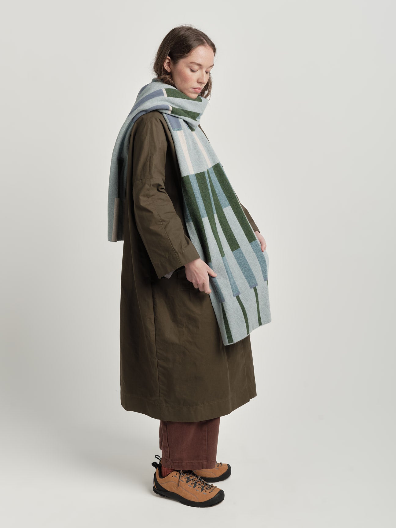 Scarf "Harbour" - Haar, North Sea, Pine