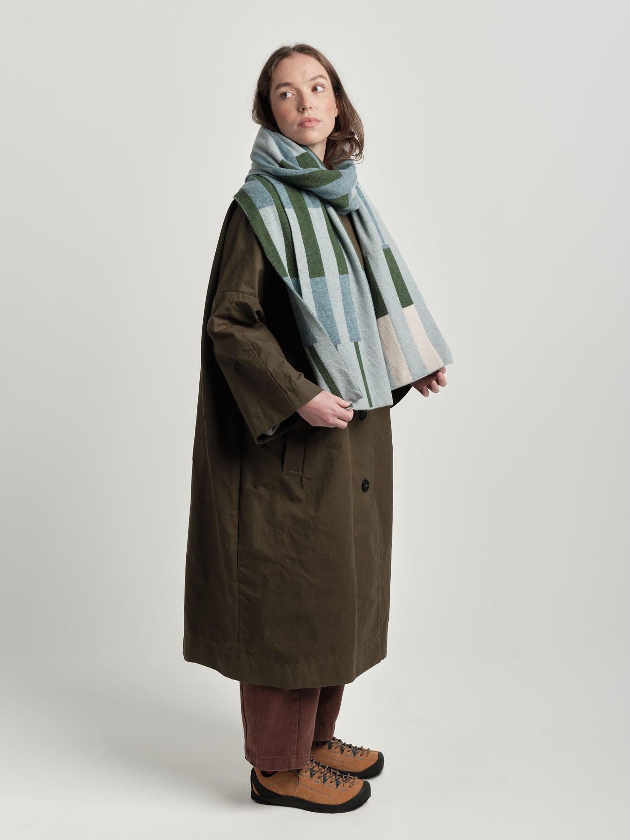 Scarf "Harbour" - Haar, North Sea, Pine