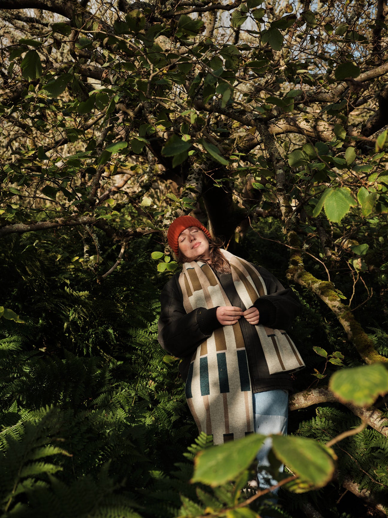 Scarf "Harbour" - Birch, Wren, Olive