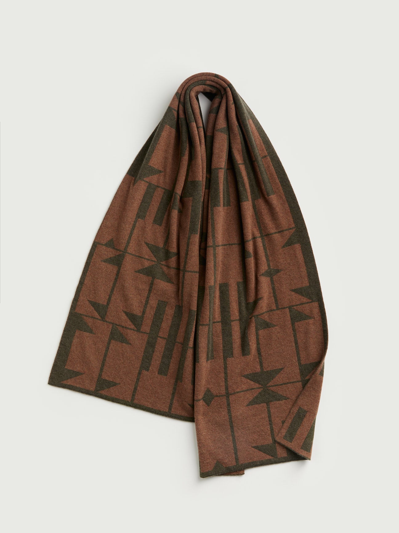 Scarf "Keel" - Nettle & Hazelnut