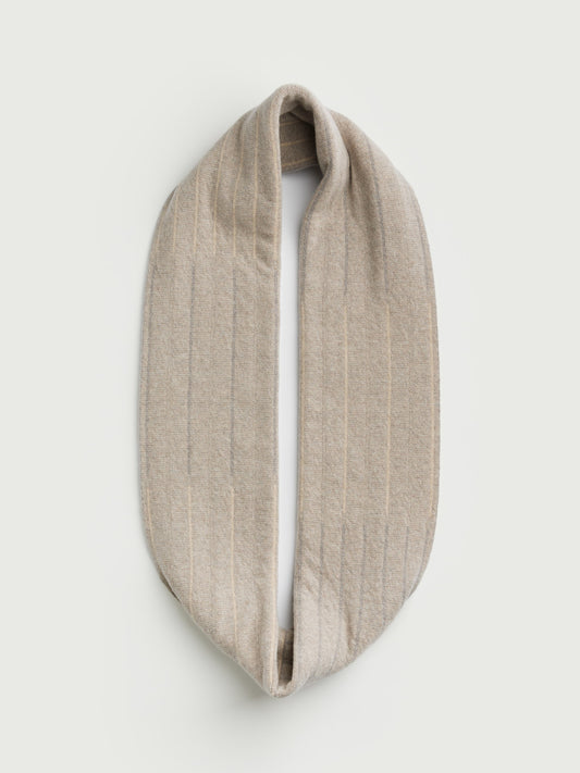 Circle Scarf "Reed" - Oat & Dove