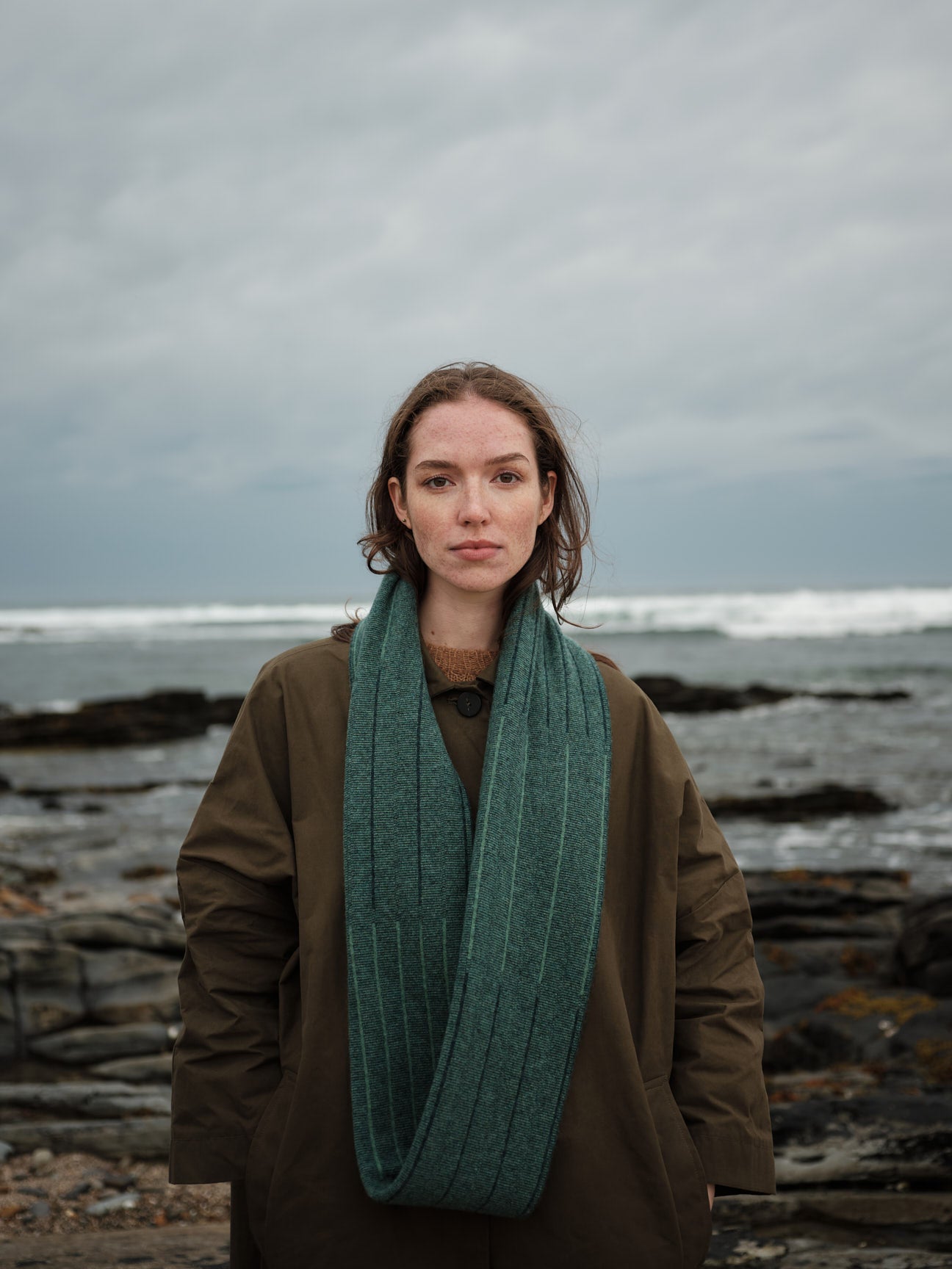 Circle Scarf "Reed" - Willow & Ink