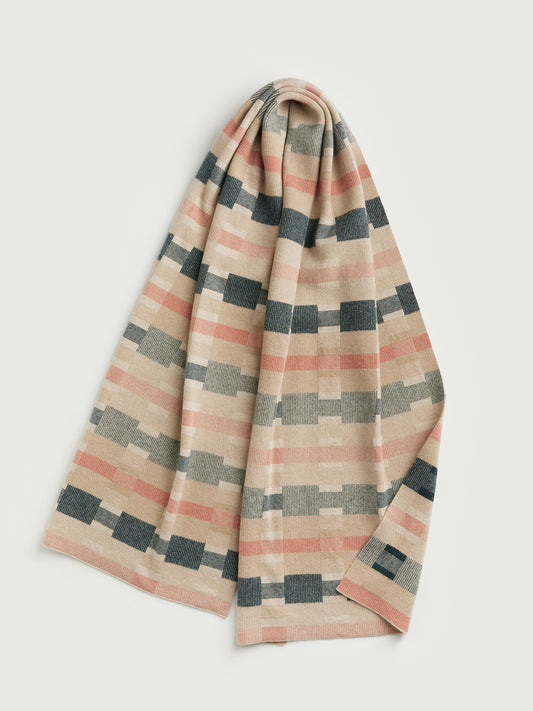 Scarf "Stockholm" - Barley, Rosehip, Ink