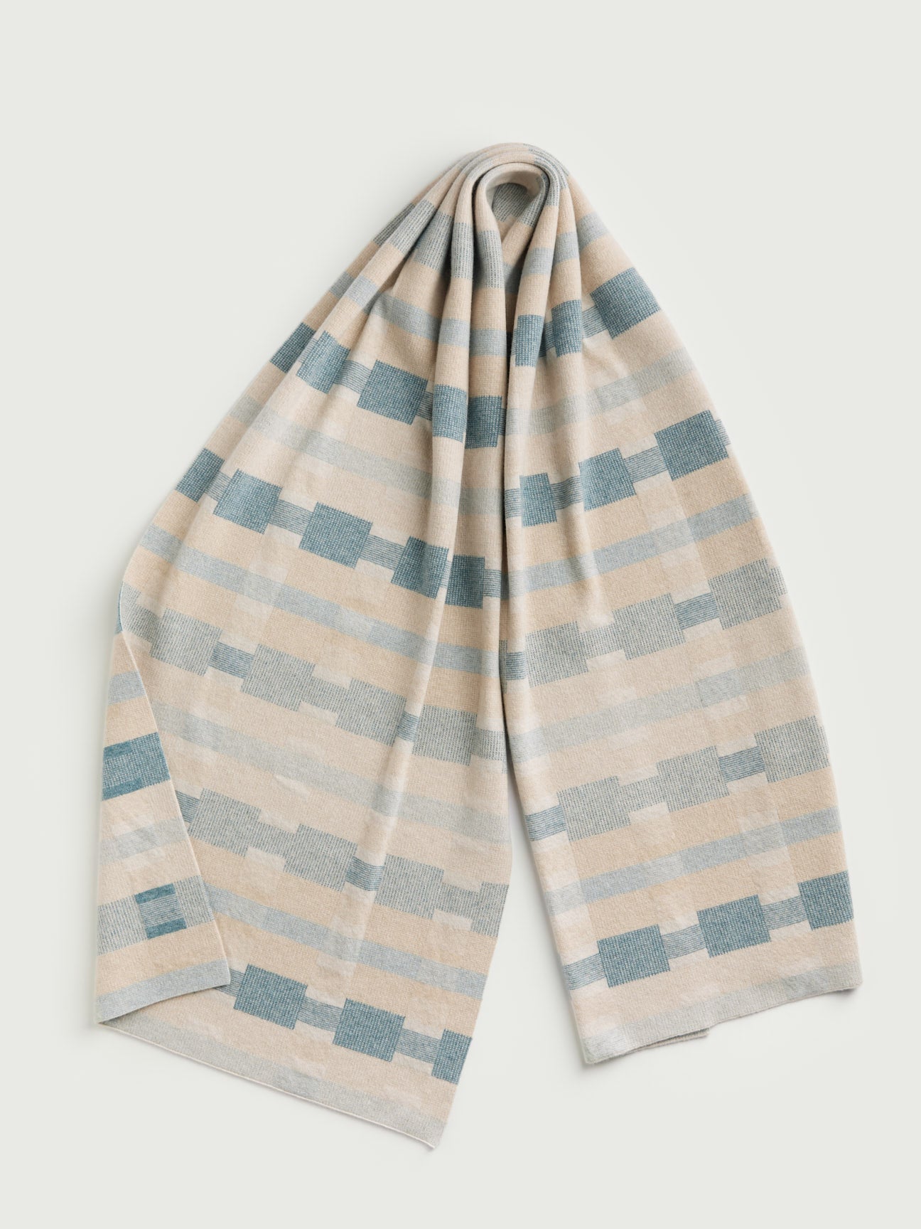 Scarf "Stockholm" - Swansdown, Oat, North Sea (Pre-Order, delivery from 26th January)