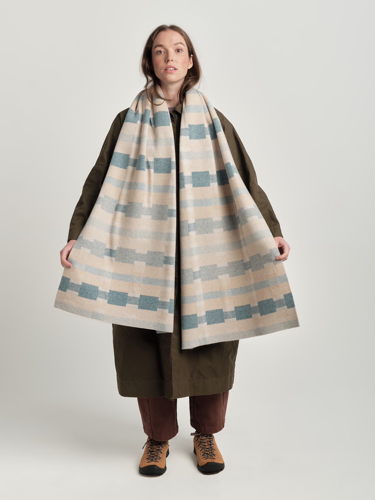 Scarf "Stockholm" - Swansdown, Oat, North Sea (Pre-Order, delivery from 26th January)