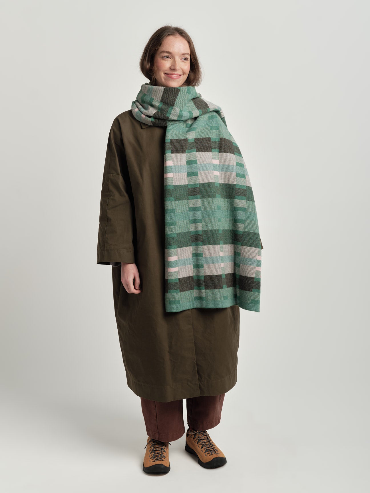 Scarf "Stockholm" - Willow, Loam, Seashell